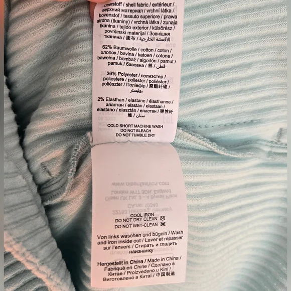 New OLSEN Light Aqua/ Mint Green Corduroy Jacket - Picture 8 of 9